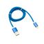 Кабель REXANT USB-Lightning 1 м, синяя нейлоновая оплетка |18-7052 | MEET 18-7052