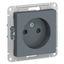 Механизм розетки 1-м СП ATLAS DESIGN без заземл. защ. шторки 16А грифель SchE ATN000749 APC