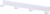 Боковая вешалка на кронштейн Larvij 30.8 см белая