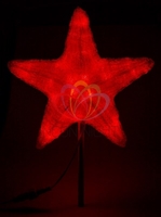 Акриловая светодиодная фигура "Звезда" 50см, 160 светодиодов, красная, | 513-452 NEON-NIGHT 20Вт 220В IP44 профессиональная Звезда купить в Москве по низкой цене