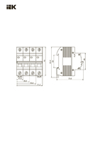 Выключатель автоматический трехполюсный ВА47-29 4А C 4,5кА | MVA20-3-004-C IEK (ИЭК)