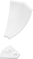 Заглушка для плинтуса 2 см пластик цвет белый 6 шт аналоги, замены