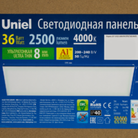 Панель светодиодная Uniel 36 Вт 30х120 см 4000 K IP40
