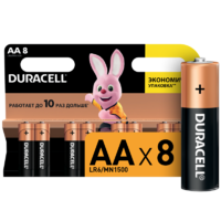 Батарейка Duracell Basic AA (LR6) алкалиновая 8 шт.