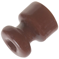 Изолятор для провода Electraline Bironi керамика цвет коричневый 10 шт. аналоги, замены