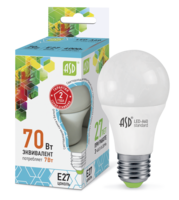 Лампа светодиодная LED-A60-standard 7Вт грушевидная 4000К нейтр. бел. E27 630лм 160-260В ASD 4690612001678 LLT 230В Е27 цена, купить
