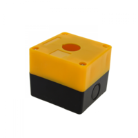 Корпус КП101 пластиковый 1 кнопка желтый EKF PROxima | cpb-101-o
