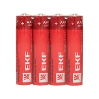 Батарейка алкалиновая типа ААА(LR03) шринк 4шт. | LR03-SR4 EKF Элемент питания AAA/LR03 купить в Москве по низкой цене