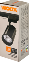 Трековый светильник светодиодный Wolta WTL-25W/01B 25 Вт, 11 м², цвет черный,