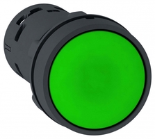 Кнопка зеленая возвратная 22мм но+нз - XB7NA35 Schneider Electric с НЗ аналоги, замены