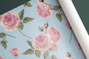 Упаковочная бумага «Летние розы» 100x70 см СИМФОНИЯ