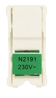 Блок светодиодной подсветки для 1-полюсных выключателей и кнопок, цвет цоколя зелёный | 2CLA219100N1001 ABB N2191 VD Zenit Лампа неоновая однополюсного 1п аналоги, замены