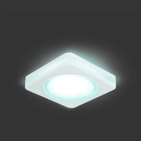 Светильник светодиодный Backlight 8Вт 4000К квадрат бел. GAUSS BL105 8W LED точечный встраиваемый цена, купить