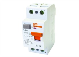 Выключатель дифференциальный (УЗО) ВД1-63 2п 16А 30мА тип AC | SQ0203-0004 TDM ELECTRIC