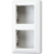 Коробка для накладного монтажа 2-я с негорючим основанием, в комплекте рамкой установки устройств и накладок серии A горизонтальной/вертикальной Серия- AS500 Материал- дуропласт Цвет- белый JUNG AS582AWW