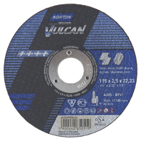 Диск отрезной по стали Norton 115x22.2x2.5 мм VULCAN аналоги, замены