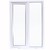 Окно пластиковое ПВХ Veka двустворчатое 1200х1000 мм (ВхШ) двухкамерный стеклопакет белый/белый