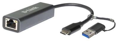 Адаптер сетевой DUB-2315/A1A 2.5 Gigabit Ethernet/USB Type-C (переходник USB Type-C/USB Type-A) D-link 1861435 цена, купить