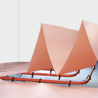 Подложка-гармошка перфорированная Солид для отапливаемых полов 1050х8000х1.8 мм 8.4 м2 розовая ТМ ТСТ00001228