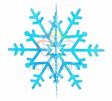 Елочная фигура "Снежинка резная 3D", 61 см, цвет синий | 502-363 NEON-NIGHT Снежинка cиний IP65 профессиональная аналоги, замены