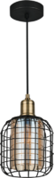 Светильник подвесной Eglo Chisle сталь-стекло 1 лампа, цвет черный аналоги, замены