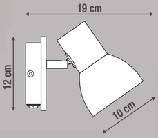 Спот поворотный Inspire Venosa, 1 лампа, 0.75 м², цвет белый аналоги, замены