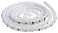 Маркеры на кабель круглые цифра 4 внутренний диаметр 5.1мм 100 шт Hyperline 18270 OM-5.5-4 цена, купить