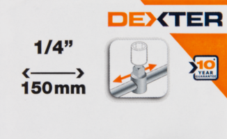 Вороток Т-образный Dexter 1/4" 150 мм