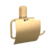 Держатель для туалетной бумаги Lemer Carat с крышкой цвет золото