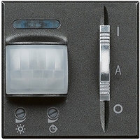 Выключатель с пассивным ИК-датчиком движения время выключения от 30сек. до 10 мин. 2мод. Axolute антрацит Leg BTC HS4432 Legrand 2 модуля цена, купить