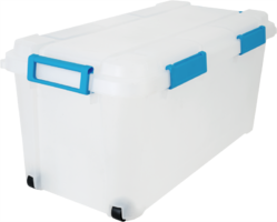 Ящик для хранения Keter Outback 78.9x39.8x37 см 80 л полипропилен с крышкой цвет прозрачный