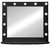 Гримерное зеркало настольное с подсветкой Континент, 11 ламп, цвет черный, 80х70 см