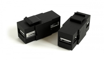 Вставка KJ1-USB-A2-SCRW-BK формата Keystone Jack USB 2.0 (Type A) под винт ROHS черн. Hyperline 251289 цена, купить