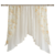 Комплект штор на ленте для кухни Офелия 300x160 см цвет золото WITERRA