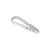 Дюбель-хомут для круглого кабеля (5-10мм) белый (50шт.) EKF PROxima | plc-ncs50-5x10w