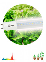 Лампа светодиодная полноспектральная Т8 с красными и белыми светодиодами для профессионального выращивания растений ЭРА FITO-18W-Ra90-Т8-G13-NL (Энергия света) Б0042987 T8 тип цоколя G13 спектр 92LED 2835 IP20 35000ч стекло цена, купить