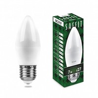 Лампа светодиодная SBC3707 7W 4000K 230V E27 C37 свеча | 55033 SAFFIT FERON LED 7вт белый матовая купить в Москве по низкой цене