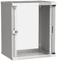 Шкаф LINEA WE 15U 600x450мм дверь стекло серый | LWE3-15U64-GF ITK IEK (ИЭК)
