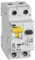 Выключатель автоматический дифференциального тока C 10А 30мА АВДТ32EM IEK MVD14-1-010-C-030 (ИЭК) C10 цена, купить