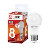 Лампа светодиодная LED-A60-VC 8Вт 230В Е27 6500К 720Лм | 4690612024042 IN HOME E27 цена, купить