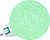 Ночник светодиодный NLA 10-BG ШАР зелёный с выключателем 230В | 4690612028903 IN HOME
