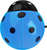 Ночник светодиодный NLA 07-BB ЖУЧОК синий с выключателем 230В | 4690612029092 IN HOME