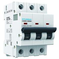 Автоматический выключатель HGD63-M 3PMCS0000C 00050 3 полюса, 50А, ток к.з. 6kA, хар-ка C | 13.04.000893 HYUNDAI 3п 6кА цена, купить