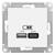 Механизм розетки USB AtlasDesign A+С 5В/2.4А 2х5В/1.2А бел. SchE ATN000139 Schneider Electric