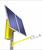 Светильник с солнечной электростанцией SGM-400/300 опора d159мм 56Вт датч. освещен. 5000К КСС: Ш160х60 IP66 Geliomaster 2000000300023