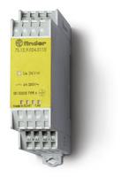 Модульное электромеханическое реле безопасности (реле с принудительным управлением контактами); 1NO+1NC 6A; контакты AgNi+Au | 7S1282305110 Finder 6А 230В AC 22.5мм IP54 катушка цена, купить