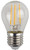 Лампа светодиодная F-LED P45-11w-840-E27 (филамент, шар, 11Вт, нейтр, E27) (10/100/4000) ЭРА (Энергия света) Б0047015