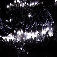 Гирлянда модульная Дюраплей LED 10 м, 200 LED, черный каучук, цвет свечения белый NEON-NIGHT 315-215 провод купить в Москве по низкой цене