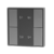 Кнопочная панель 4-х кл. (4 сцены/1 группа), металический корпус, серый DA-SW-S4-PG | VARTON