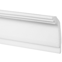 Плинтус для натяжных потолков экструдированный полистирол Inspire 06011А белый 30х50х2000 мм